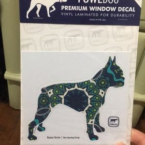 BOSTON TERRIER WINDOW DECAL